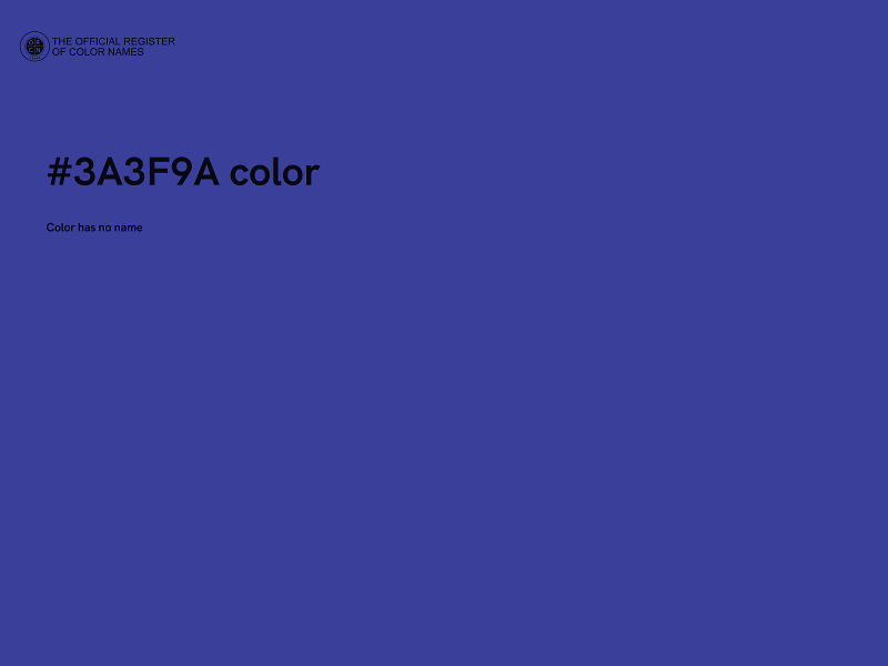 #3A3F9A color image