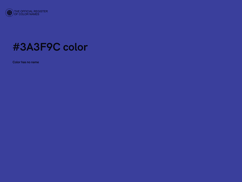 #3A3F9C color image