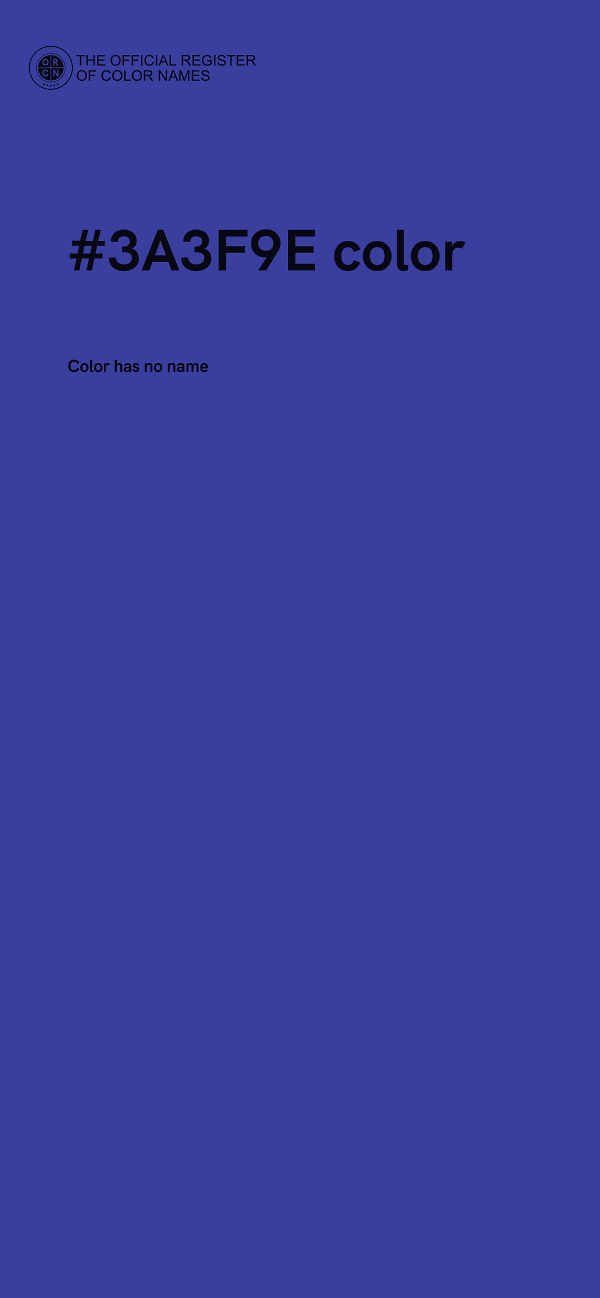 #3A3F9E color image