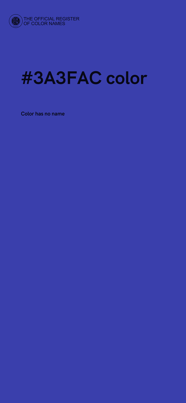 #3A3FAC color image