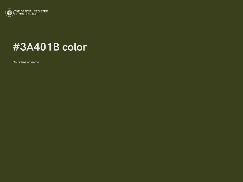 #3A401B color image