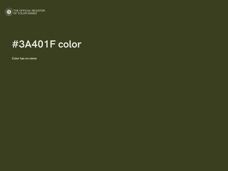 #3A401F color image