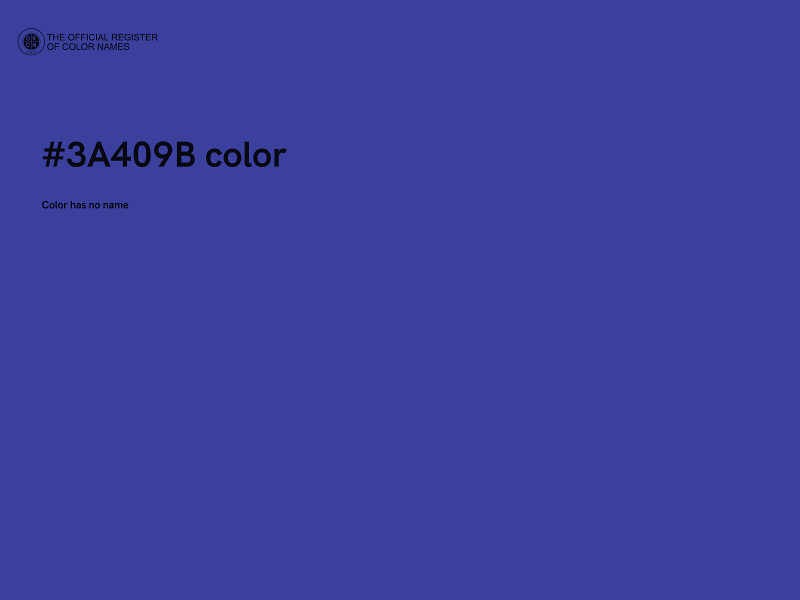 #3A409B color image