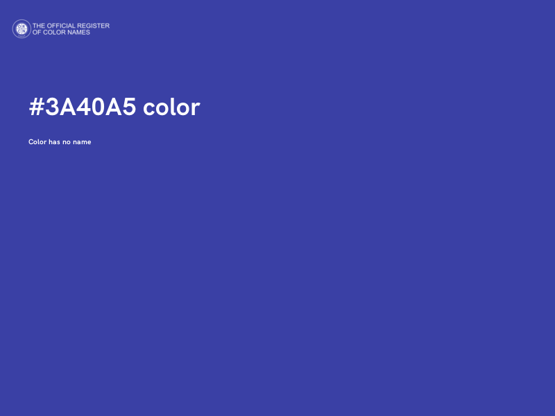 #3A40A5 color image