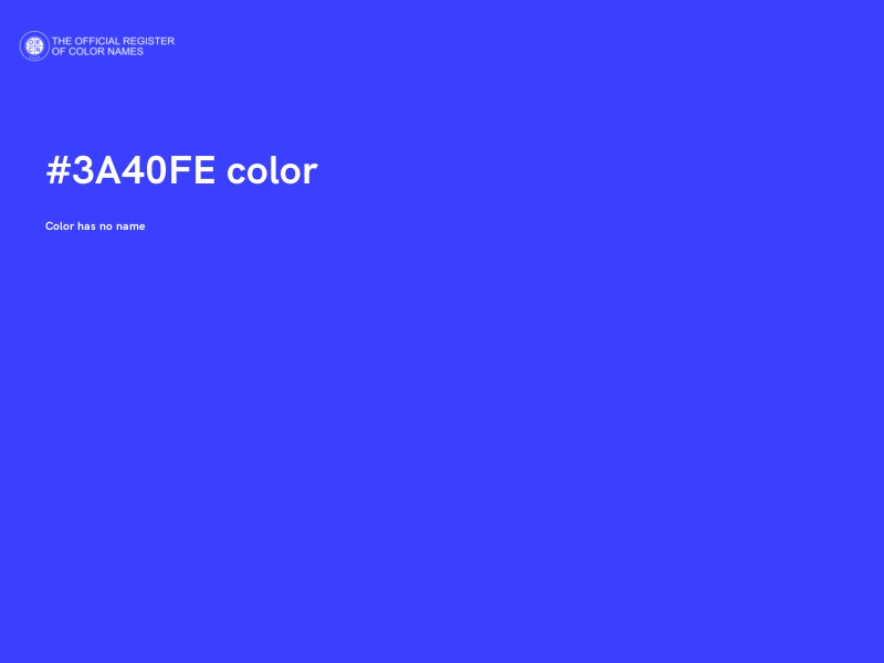 #3A40FE color image