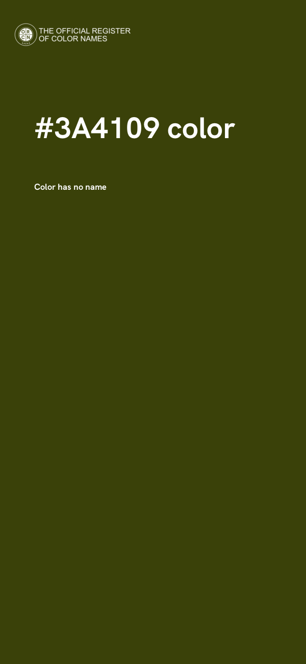 #3A4109 color image