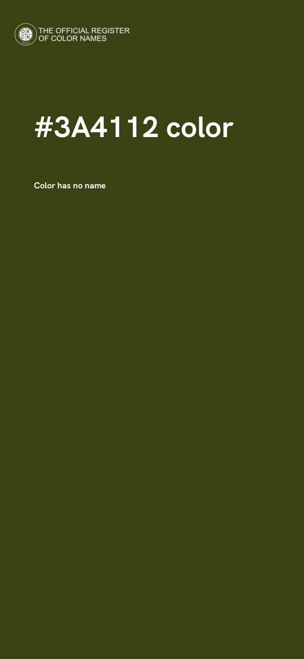 #3A4112 color image