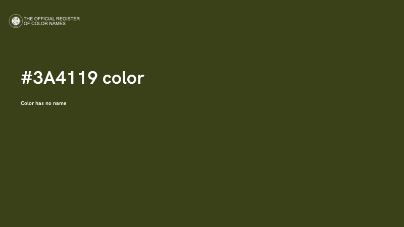 #3A4119 color image