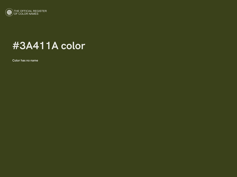 #3A411A color image