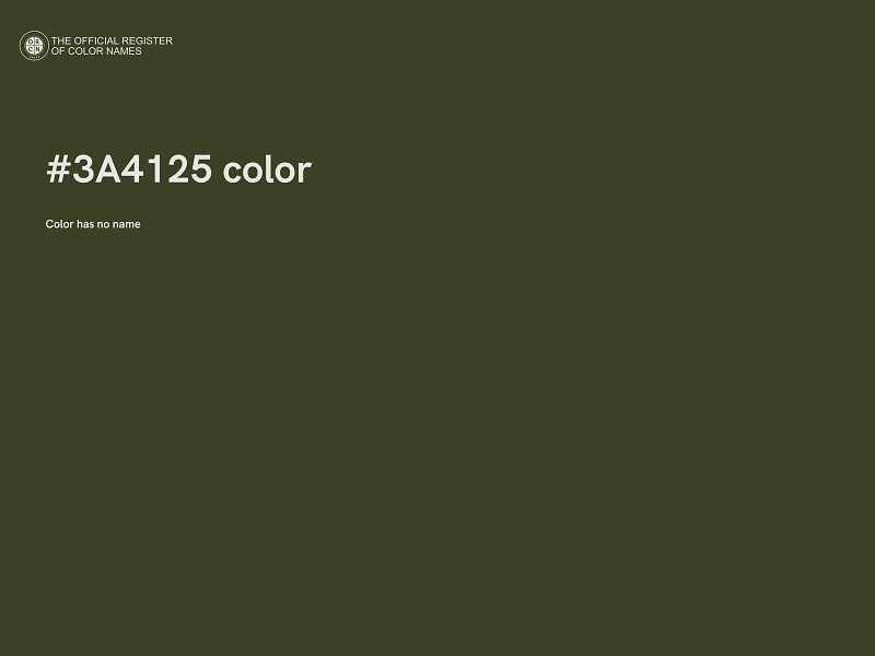 #3A4125 color image