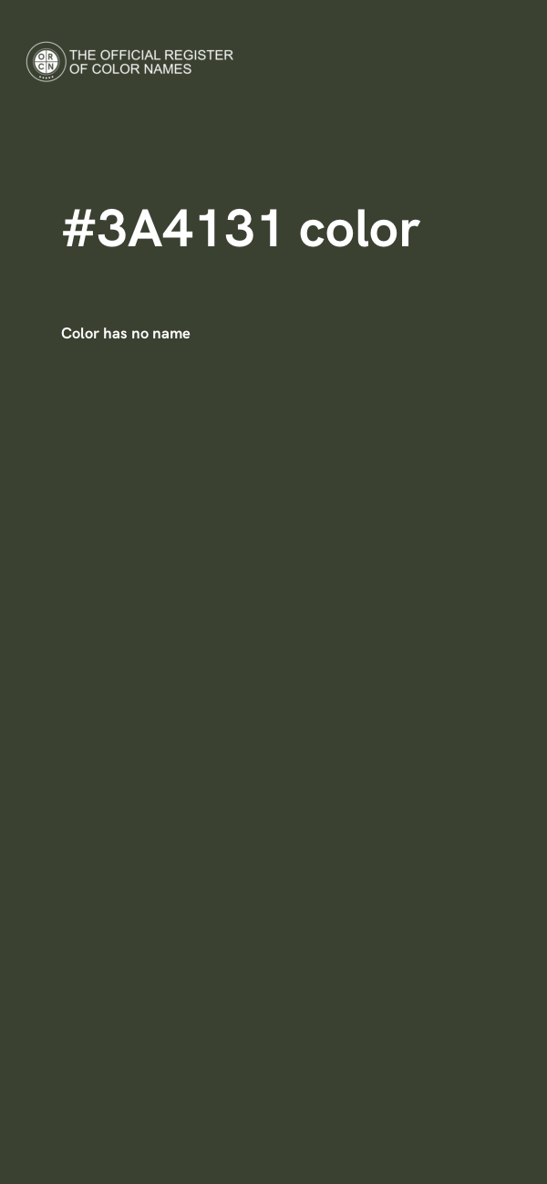 #3A4131 color image