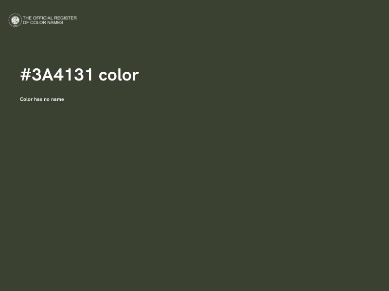 #3A4131 color image