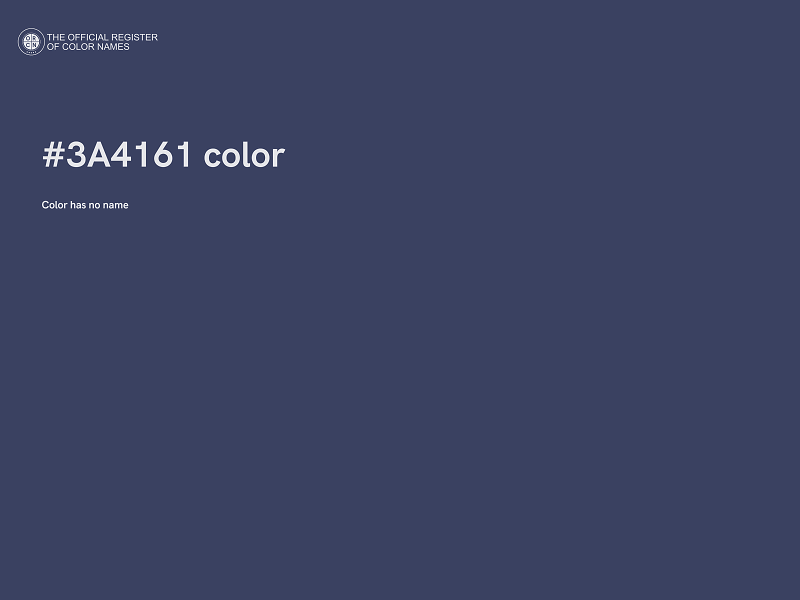 #3A4161 color image