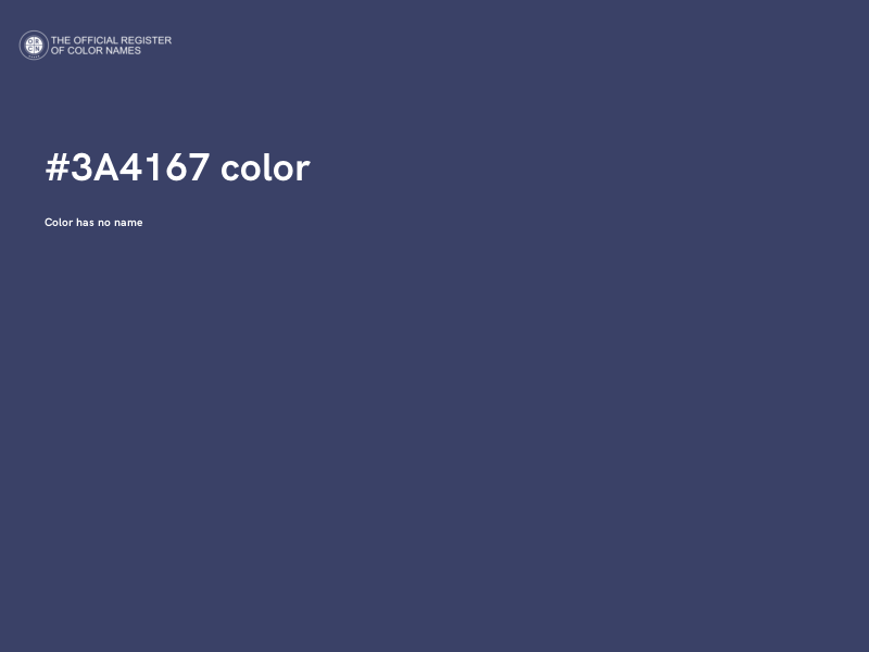 #3A4167 color image
