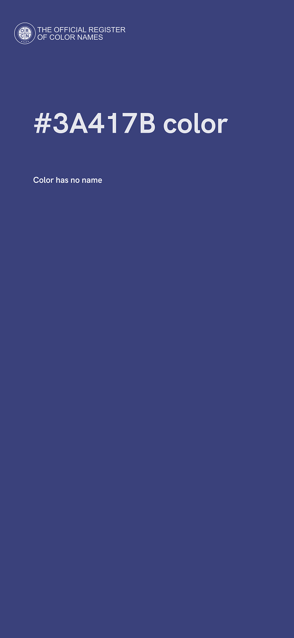 #3A417B color image