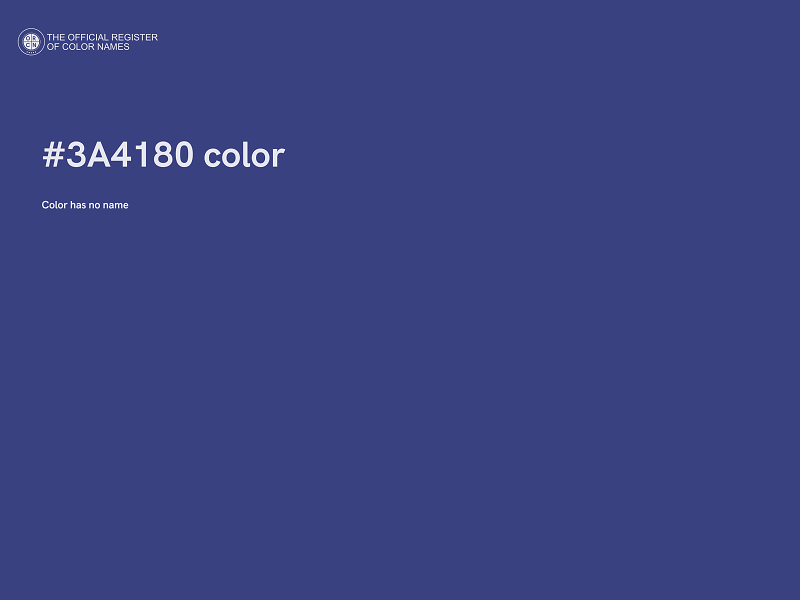 #3A4180 color image