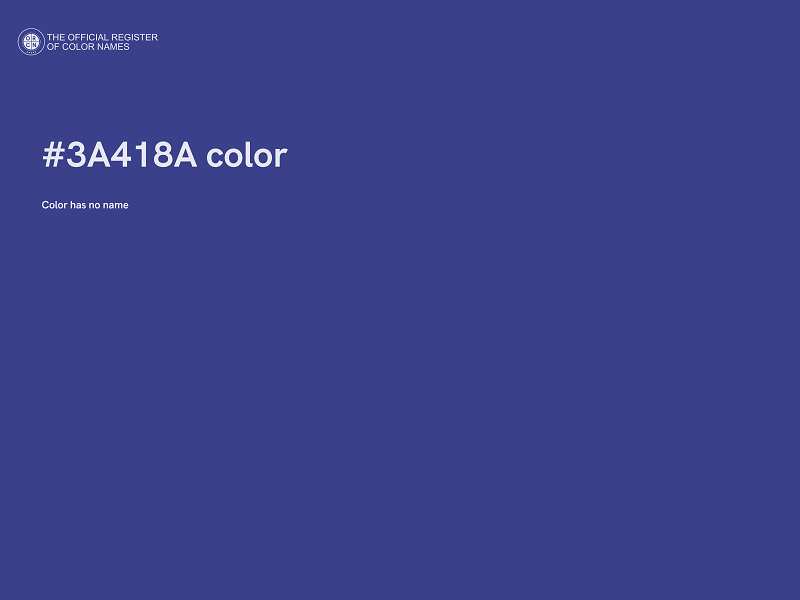 #3A418A color image