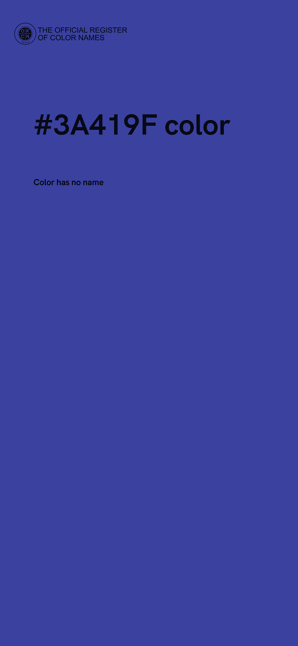 #3A419F color image