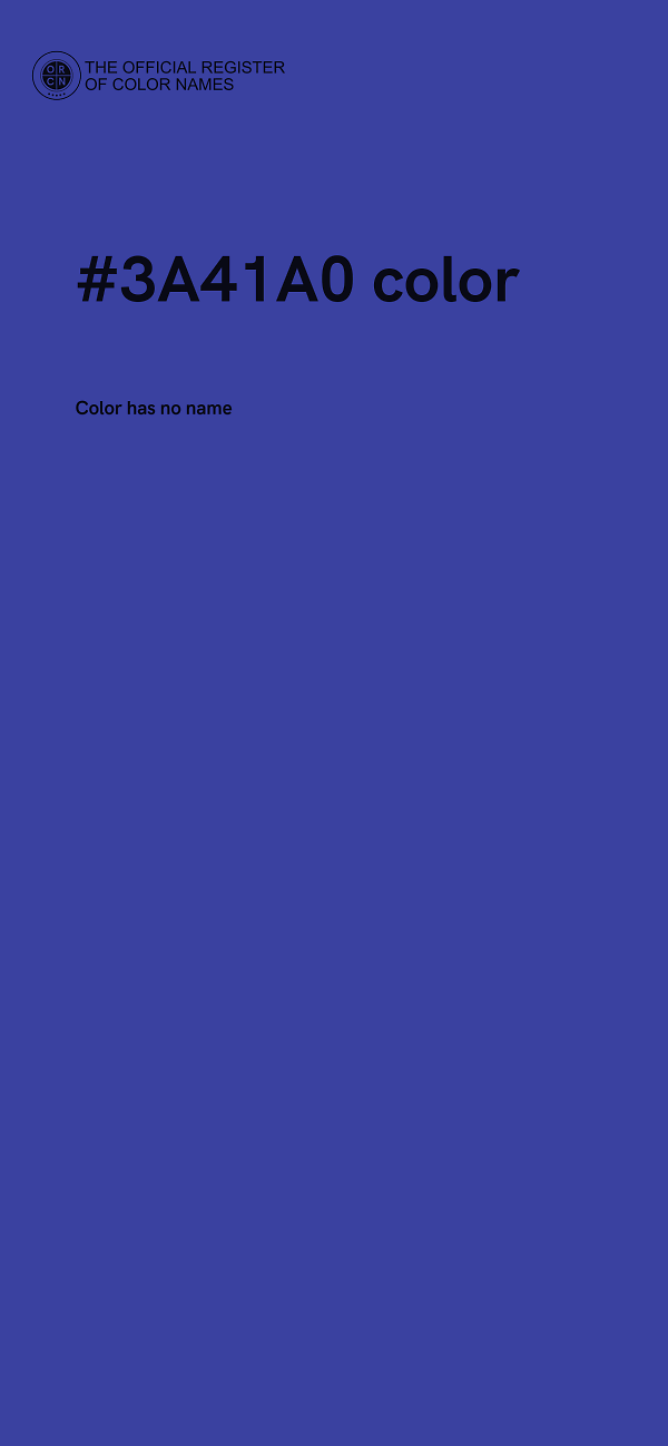 #3A41A0 color image