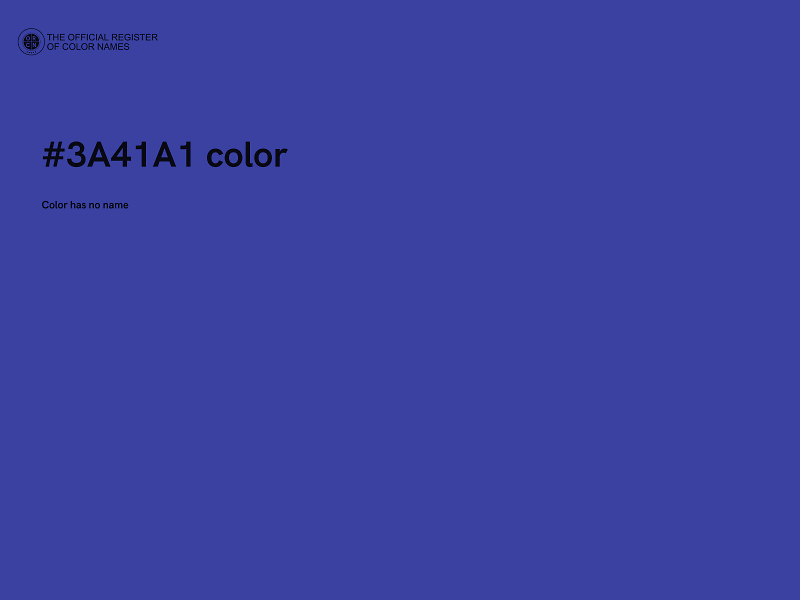#3A41A1 color image