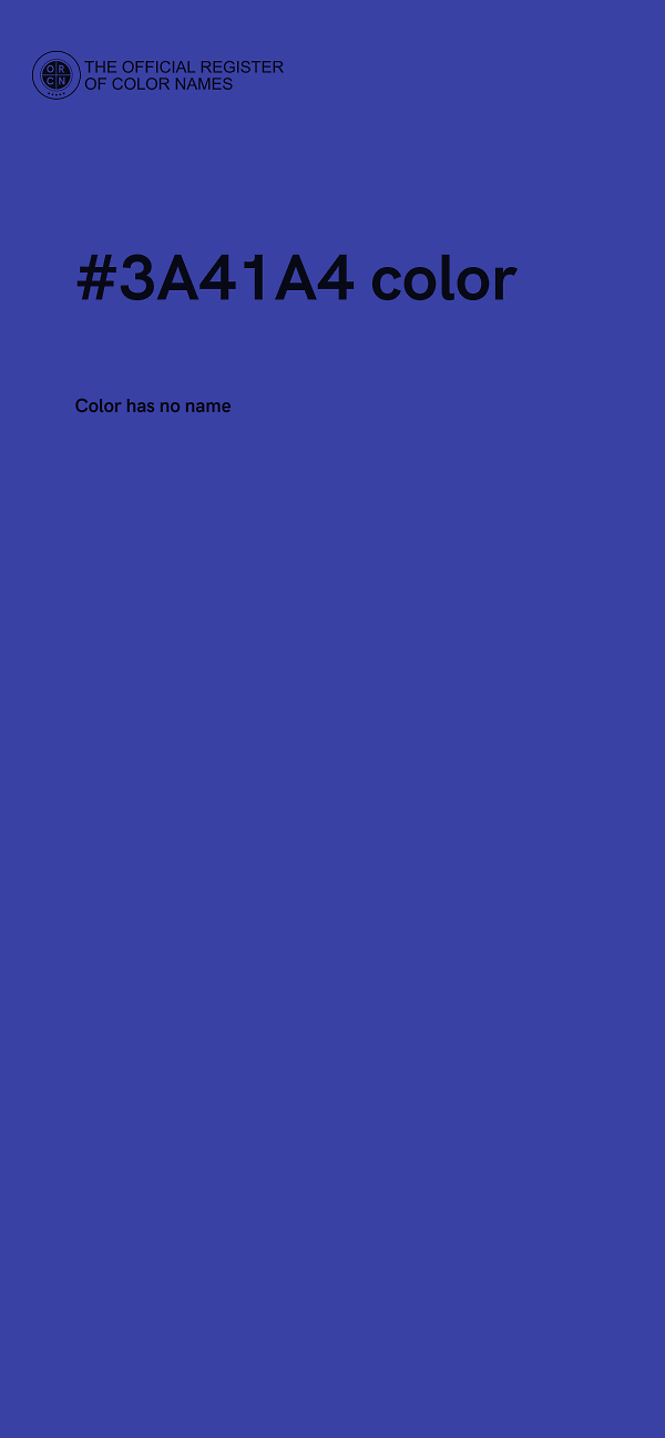 #3A41A4 color image