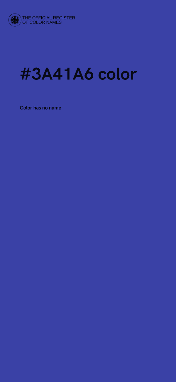 #3A41A6 color image