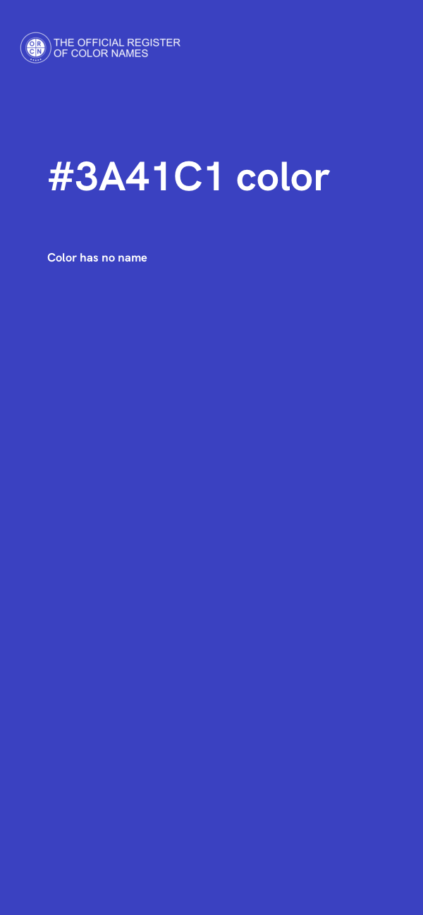 #3A41C1 color image
