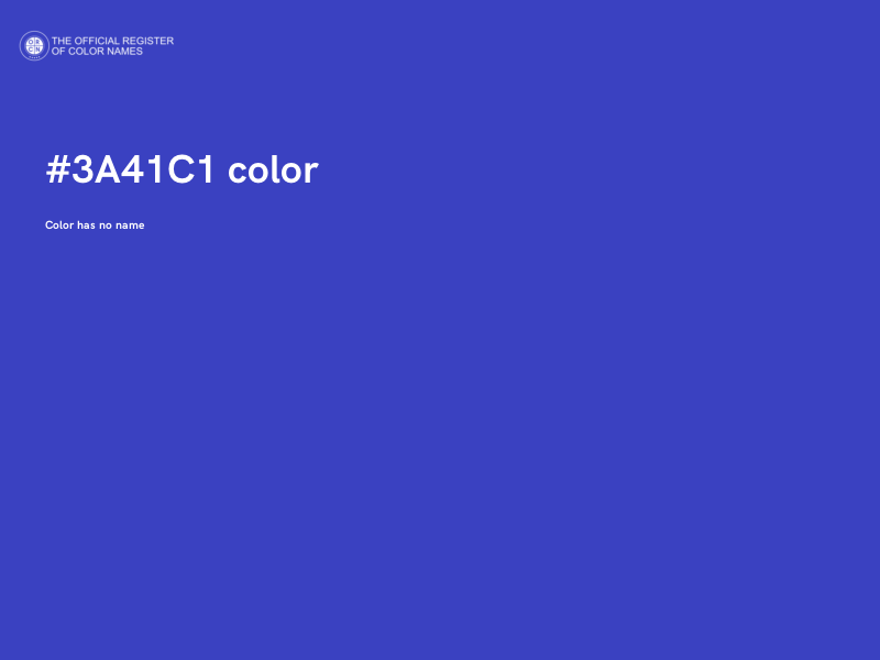#3A41C1 color image