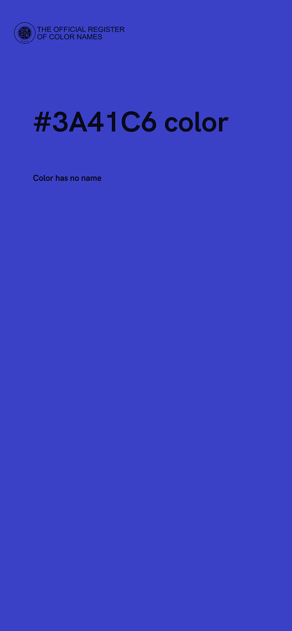 #3A41C6 color image