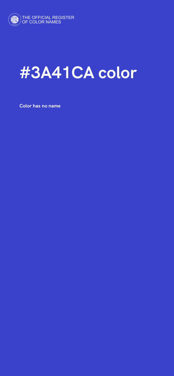 #3A41CA color image