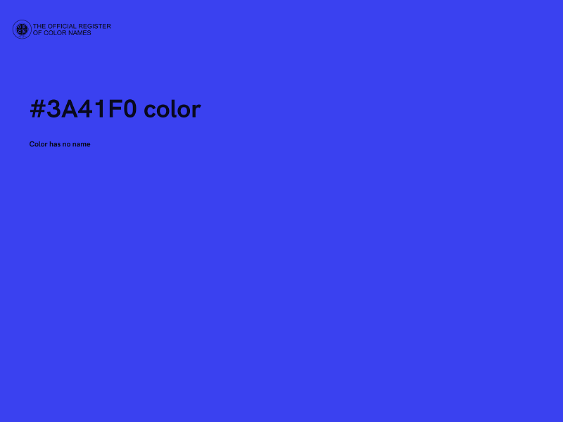 #3A41F0 color image