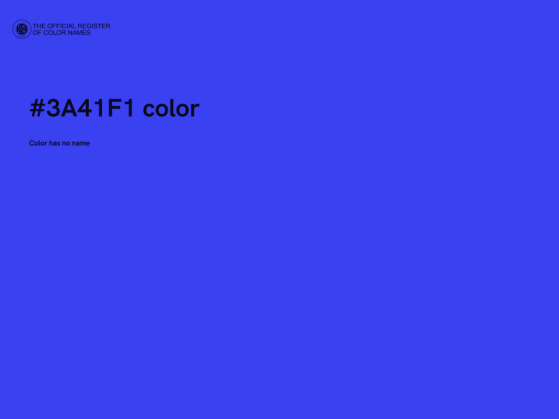 #3A41F1 color image