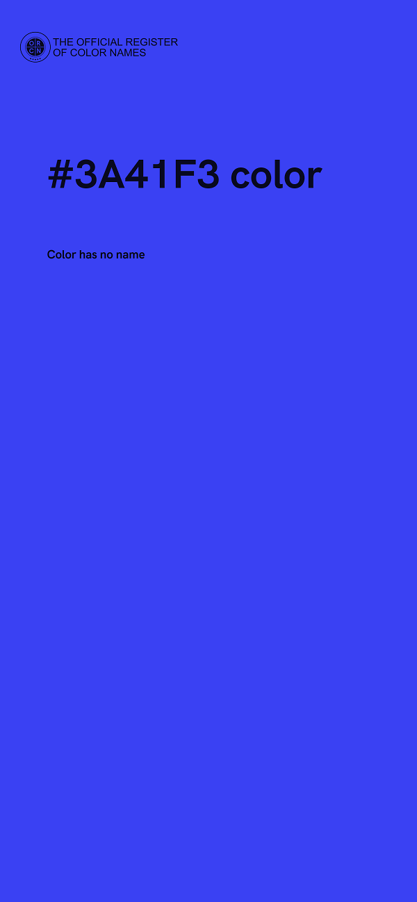 #3A41F3 color image