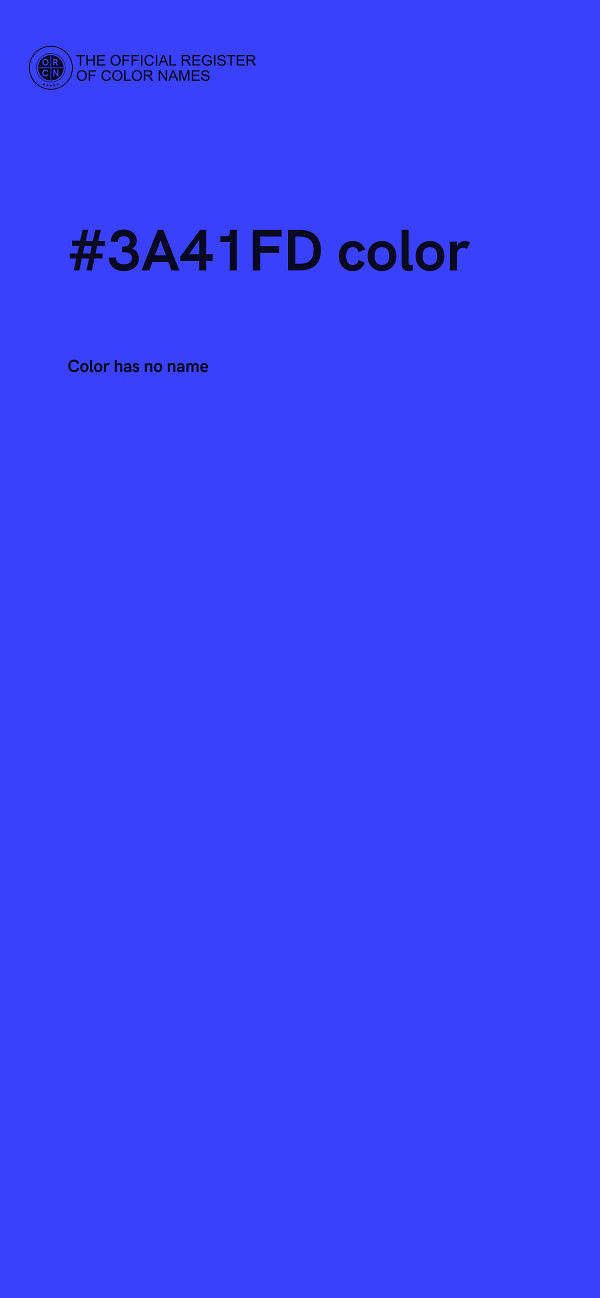 #3A41FD color image