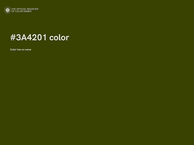 #3A4201 color image