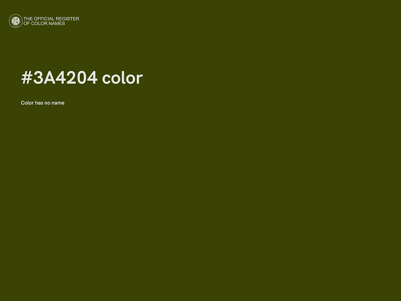 #3A4204 color image