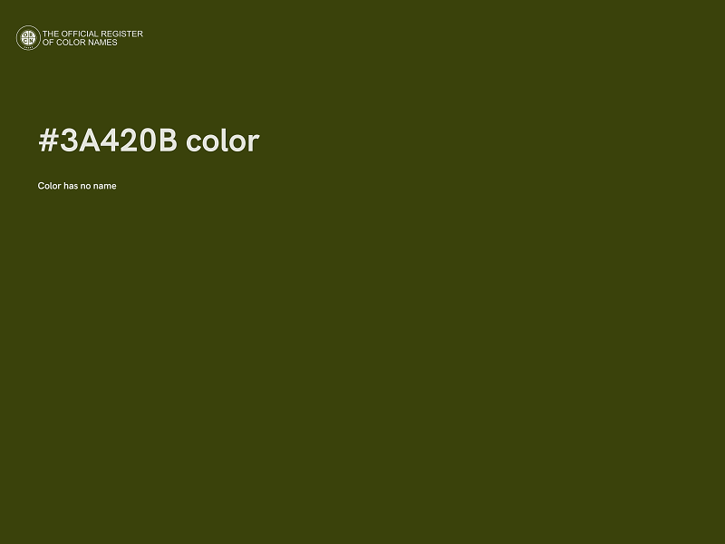 #3A420B color image