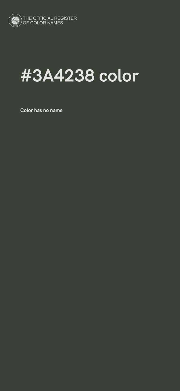 #3A4238 color image