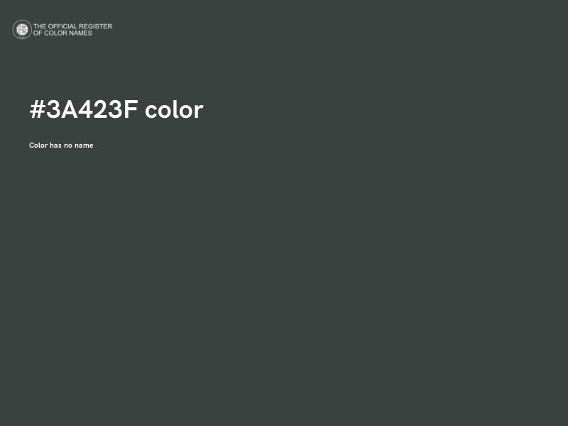 #3A423F color image