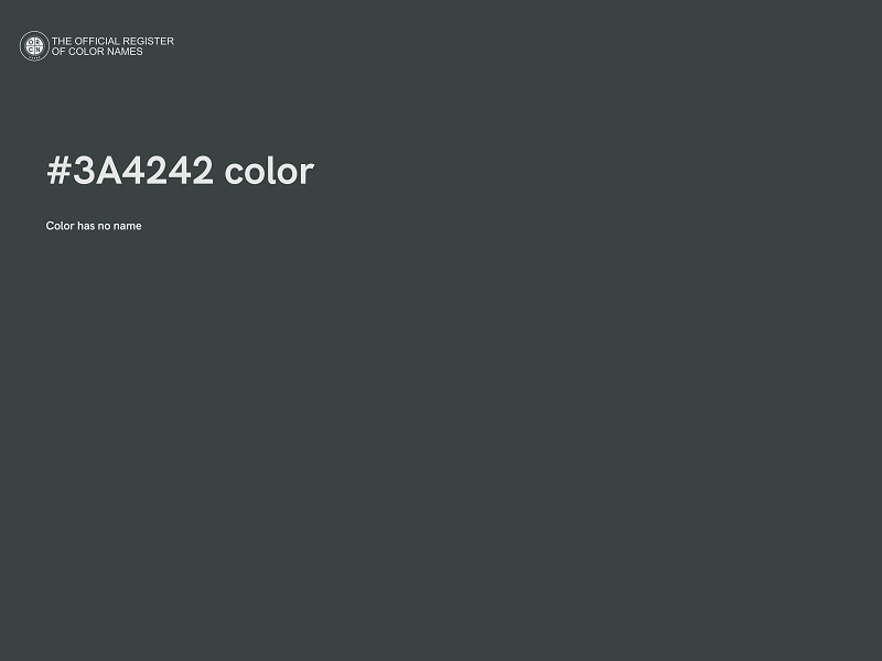 #3A4242 color image