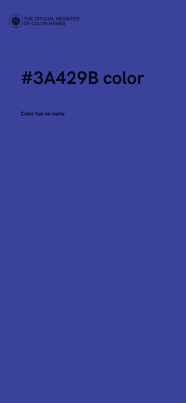 #3A429B color image
