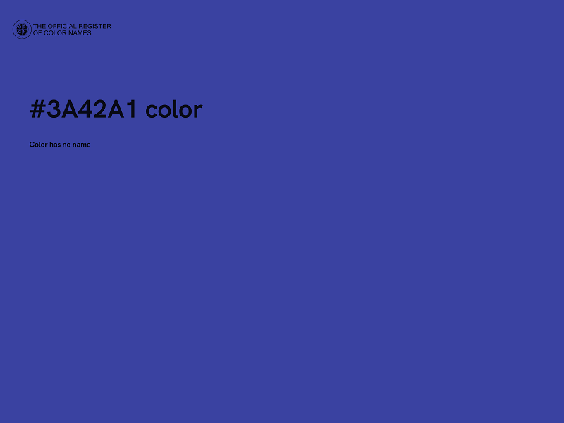 #3A42A1 color image