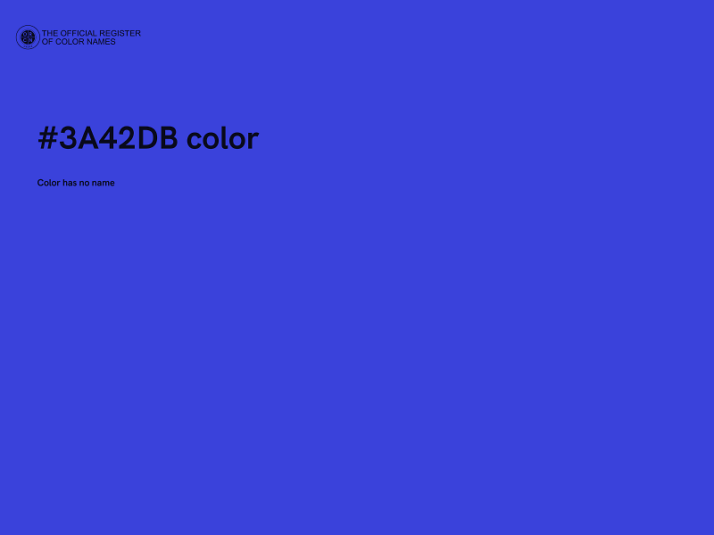 #3A42DB color image