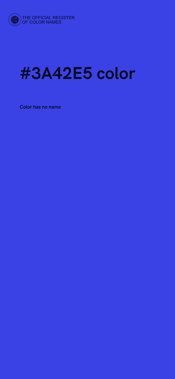 #3A42E5 color image