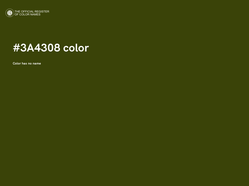 #3A4308 color image