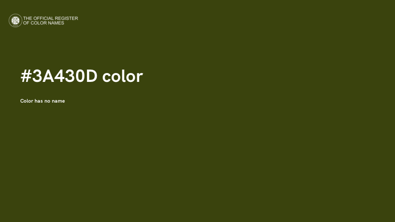 #3A430D color image
