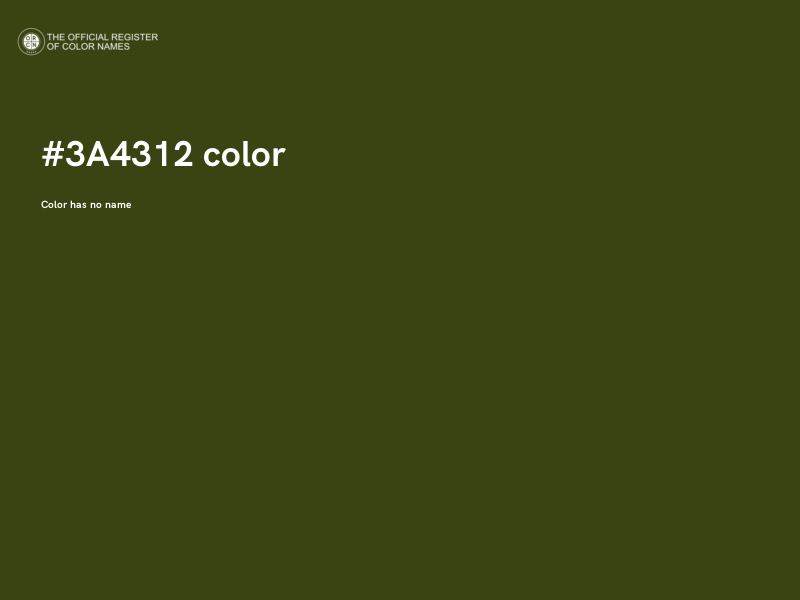 #3A4312 color image