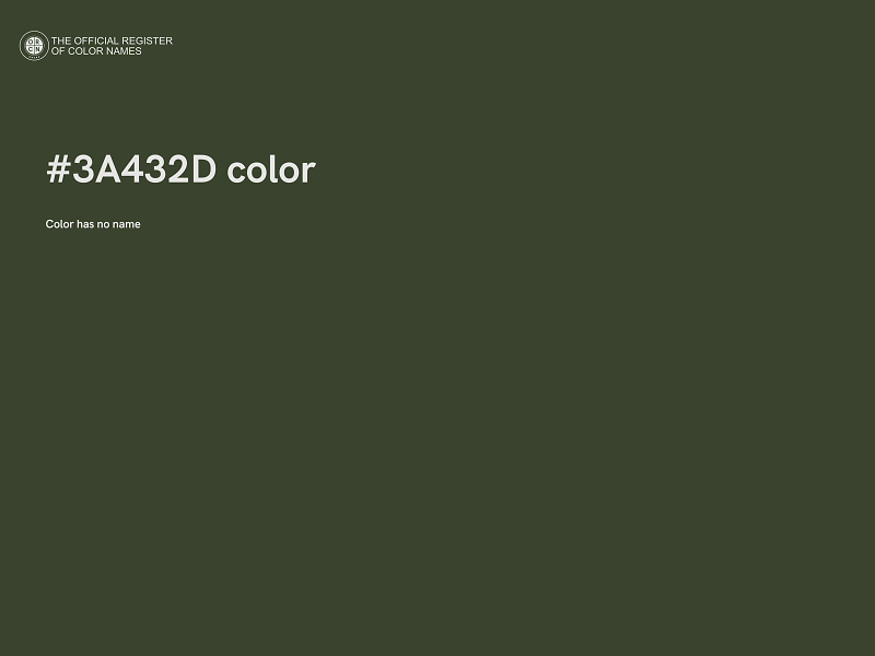 #3A432D color image