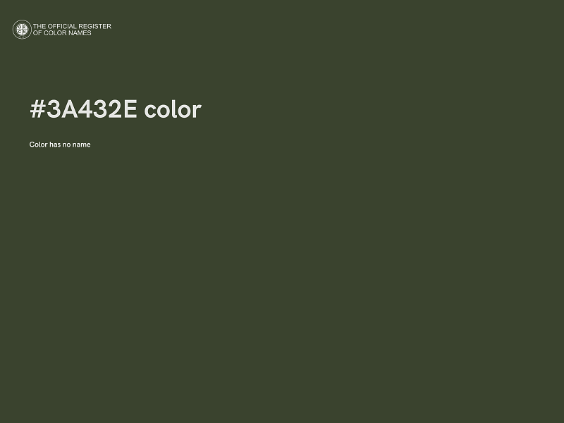 #3A432E color image