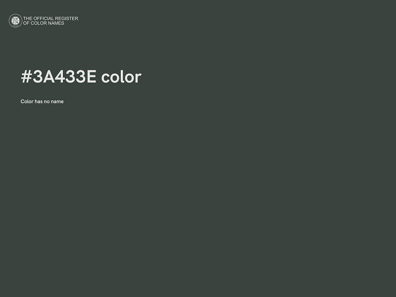 #3A433E color image